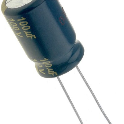 6 x Aluminum Electrolytic Capacitor 100uF 100V 20% 12.5x20mm FC Radial Panasonic - EEU-FC2A101