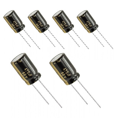 6 x Aluminum Electrolytic Capacitor 470uF 50V 20% 12.5x20mm FM Radial Panasonic – EEU-FM1H471